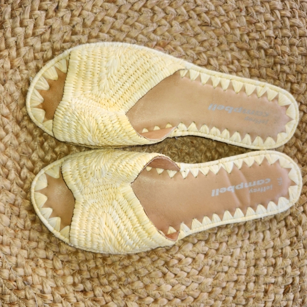 Jeffery Campbell Raffia Sandals